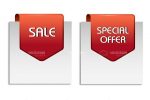 Sales Tags in Bookmark Style